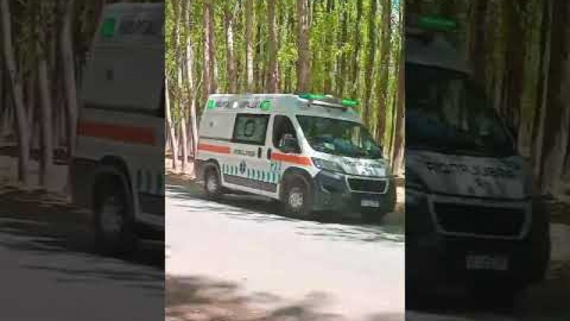 Operativo aéreo en la ruta 7: trasladan en helicóptero a un turista europeo tras un grave choque